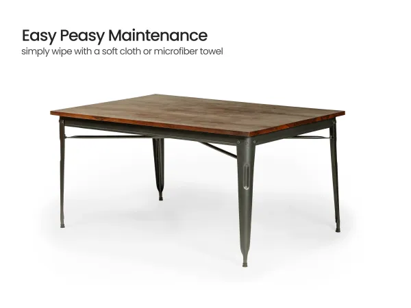 Orchid 6 Seater Dining Table with Chair in Peach